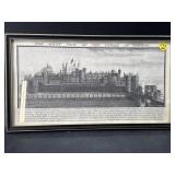 WESTVIEW OF THE TOWER OF LONDON LITHOGRAPH