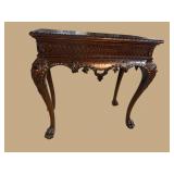 MAITLAND SMITH SOLID MAHOGANY LION PAW AND FACE