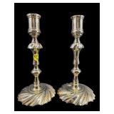 PR OF BALDWIN BRASS LARGE CANDLESTICKS