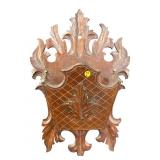 CARVED WOOD VICTORIAN LETTER HOLDER