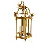 QUALITY BEVELED GLASS SOLID BRASS CHANDELIER
