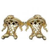 2 CHELSEA HOUSE GOLD GILT DECORATIVE WALL CORBELS