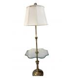 GLASS TOP TABLE FLOOR LAMP