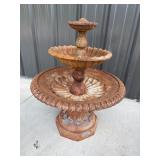 2 TIER CAST IRON FOUNTAIN