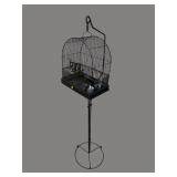 ANTIQUE BIRD CAGE ON STAND