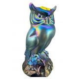 FENTON FAVRENE CARNIVAL GLASS OWL