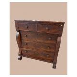 19TH CENTURY MAHOGANY EMPIRE CHEST