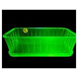 URANIUM GREEN DEPRESSION REFRIGERATOR DISH