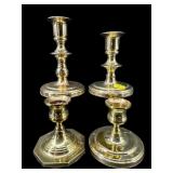 4 PC LOT BALDWIN BRASS CANDLESTICKS