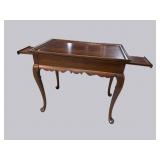 ETHAN ALLEN SOLID CHERRY QUEEN ANNE TEA TABLE
