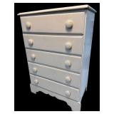 5 DRAWER PAINTED CHEST