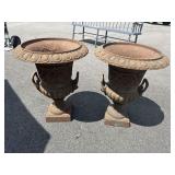 PR AS IS CAST IRON URNS