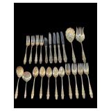 22 PIECES REED & BARTON ENGLISH PROVINCIAL