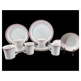 17 PCS ROYAL DOULTON CORAL CHINA