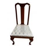 CUSTOM MADE WALNUT QUEEN ANNE CHAIR