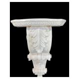 WHITE LACQUERED FRENCH WALL CORBEL