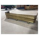 BRASS FOOTED FIRE FENDER