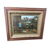 LAST HONORS TO BUNNY CHROMOLITHOGRAPH