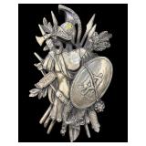 CAST METAL SPQR ROMAN ARMOR AND SHIELD WALL DECOR