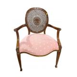 COUNCIL CAMEO BACK CANED ARM CHAIR