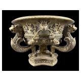 LARGE DECORATIVE GRIFFIN FOOTED CONSOLE URN
