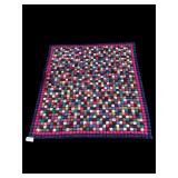 HAND STITCHED SQUARE PUFFY QUILT