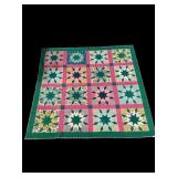 ANTIQUE HAND STITCHED SEA STARS QUILT