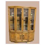 MID CENTURY STYLE MODERN 2 PC CHINA CLOSET