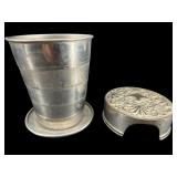 SILVERPLATE COLLAPSIBLE SHOT CUP