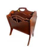 MAHOGANY MAGAZINE RACK