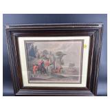 BACHELORS HALL HAND COLORED ENGRAVING