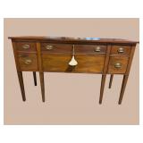 WALNUT ALL CUSTOM HEPPLEWHITE SIDEBOARD