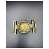 BRASS CIVIL WAR REPRODUCTION 2 PIECE BELT BUCKLE