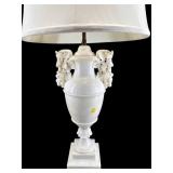 MONUMENTAL MARBLE GRAPE CARVED LAMP