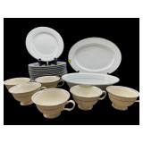 LOT OF NORITAKE DERRY SILVER RIM CHINA
