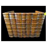 THEODORE ALEXANDER CARVED WOOD FAUX BOOK SPINE
