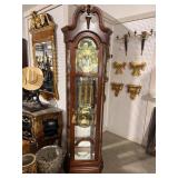 RIDGEWAY SOLID CHERRY GRANDFATHER CLOCK