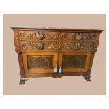 OAK HEAVY CARVED BUFFET