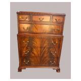 FLAME MAHOGANY 7 DRAWER TALL CHEST