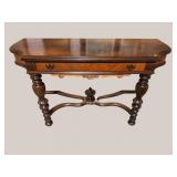 WALNUT FLIP TOP CONSOLE TABLE