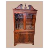 FLAME MAHOGANY CHINA CLOSET