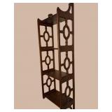 MAHOGANY HANGING WHAT-NOT SHELF