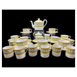 34 PCS CERALENE LIMOGES MORNING GLORY CHINA