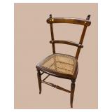 CANE BOTTOM SLAT BACK CHAIR