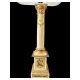 ITALIAN DECORATIVE FLORENTINE STYLE TABLE LAMP