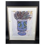 HAND PAINTED VASE STILL LIFE