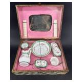 CHILD SIZE PORCELAIN DOLL SET