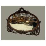 19TH CENTURY MAHOGANY ROCOCO MIRROR