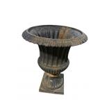 ANTIQUE CAST IRON URN