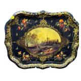 VIEW OF WINDSOR CASTLE NORTHWEST ORNATE TOLEWARE